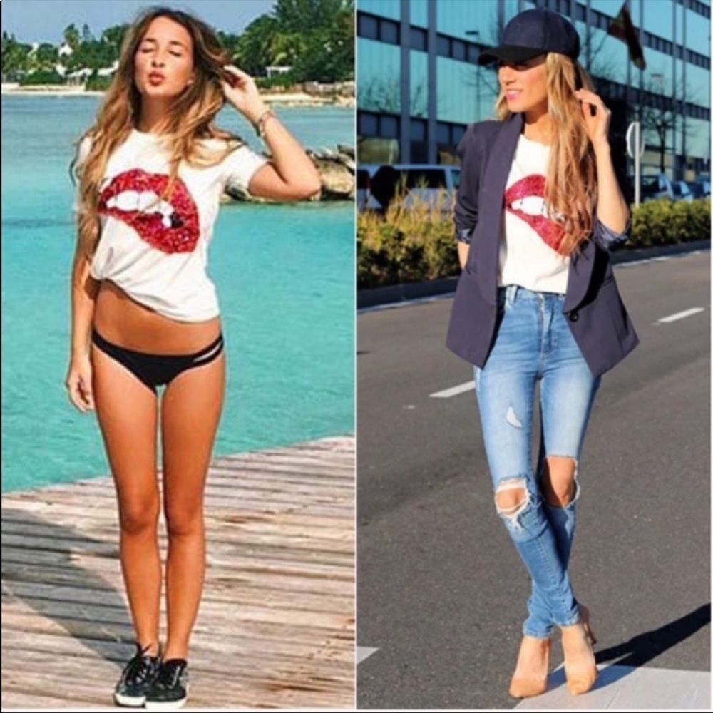 NEW LIPS T SHIRT